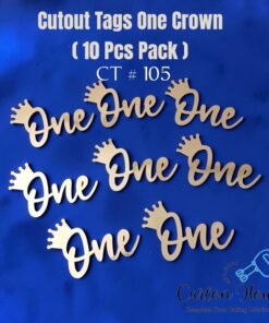 Cutout Tags One Crown ( 10 Pcs Pack ) CT # 105