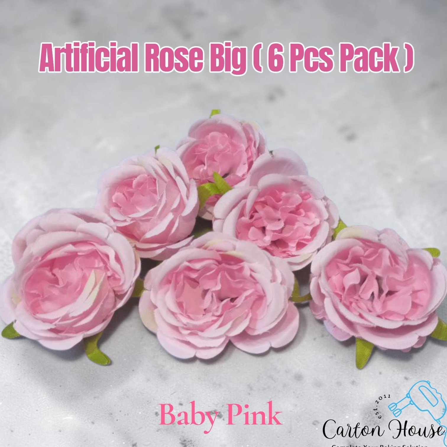 Artificial Rose Big ( 6 Pcs Pack ) - Image 6