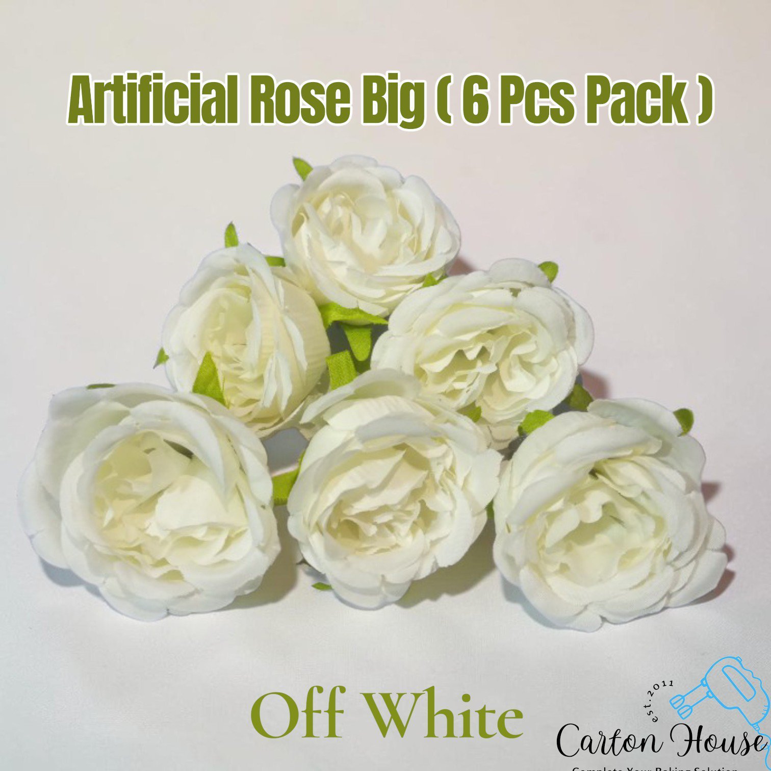 Artificial Rose Big ( 6 Pcs Pack )