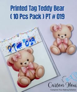 Printed Tag PT # 019 ( 10 Pcs Pack ) Teddy Bear